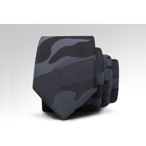 High Quality New Designers Brand Fashion Business Casual 5cm Slim Ties for Men Necktie Formal Cool Work with Gift Box Camouflage