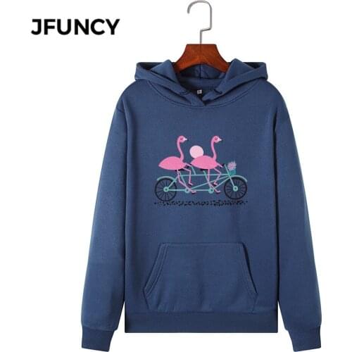 JFUNCY 2020 New Print Women Hoodie Long Sleeve Autumn Pullover Female Hooded Sweatshirt Woman Casual Hoodies Sportwear