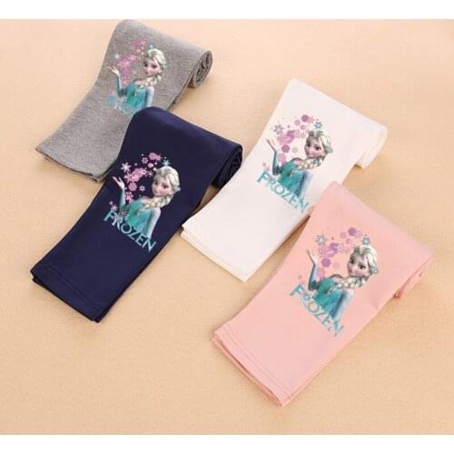 Autumn Little Girls Leggings Frozen Snowflake Elsa Anna Princess Teenagers Children Clothes Spring Children Costume Kids Pants