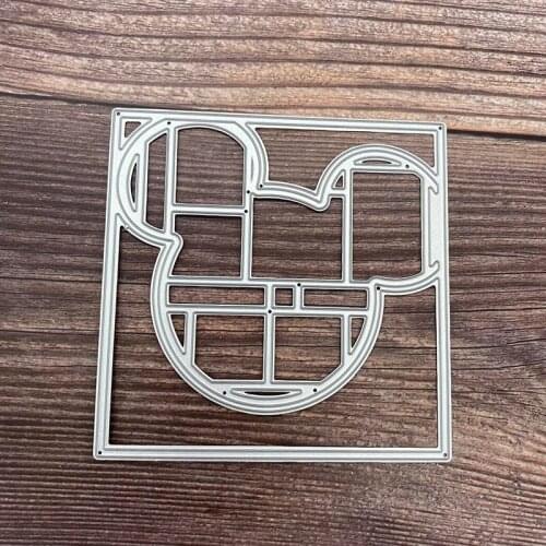 Metal Cutting Dies Rectangular head background card Scrapbooking Stencil Cut Die For DIY Card Crafts Handmade