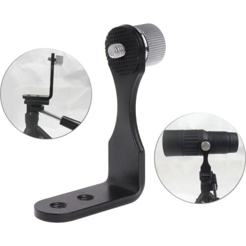 Metal Binocular Telescope Mount Holder Dedicated L Adapter with Tripod Connector R7UB