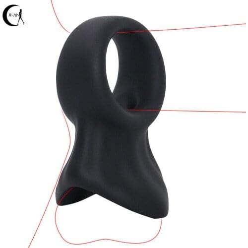1PCS Men Male Delay Ejaculation Penis Ring Cock Ring Penis Sleeve Scrotal Binding Ring Sex Toys For Chastity Cage Adult Product