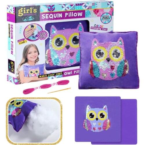 DIY Pillow Set 1 Pack Stuffed Cotton 2 Pieces Cloth Non-woven Fabric Hand-woven Decorative Cushion Kit For Children