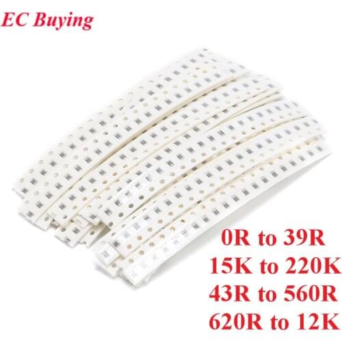 500pcs 0603 SMD Resistor Kit Assorted Kit 5% Sample Kit Sample Bag 25 values*20pcs Electronic Component