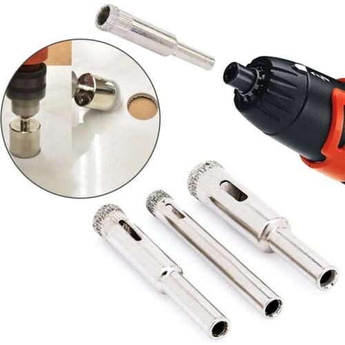 Diamond Powder Plating Drill Bit Set Hole Saw Tile Marble Glass Ceramic Hole Saw Drill Diamond Core Bit 3-18mm For Power Tools