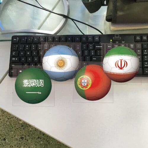 National Flag Decals Waterproof and Reflective Car Stickers 10cmx10cm