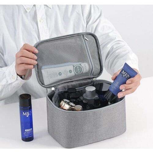 Travel Cosmetic Bag Beautician Make up Bag Quick Makeup Bag Purse Toiletry Bag Organizer Man Makeup Pouch Waterproof Handbag