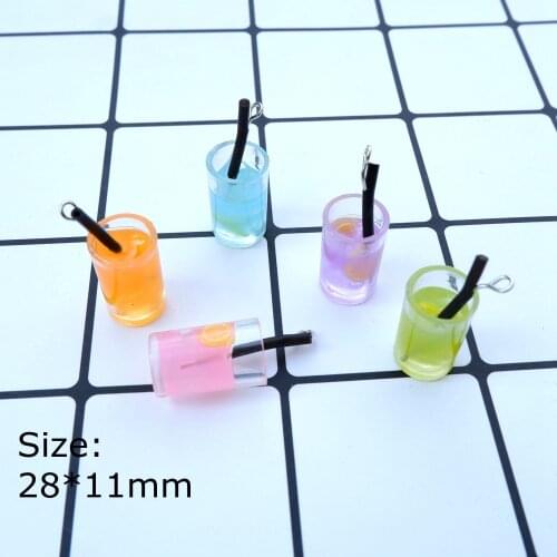 Fruits Drink Charms Pendants for Jewelry Making acessories decoration necklace earring key chain Jewelry Making