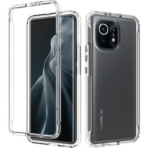 360 Full Body Transparent Shockproof Soft Phone Case For Xiaomi Note 10 Pro 10T 9 SE 8 CC9 A3 Lite Mix 2S POCO X3 5X 6X A1 A2