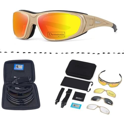 Polarized Cycling Sunglasses Windproof Mountain Bike Riding Cycling Sports Motorcycle Eyewear Outdoor Hunting Tactical Glasses