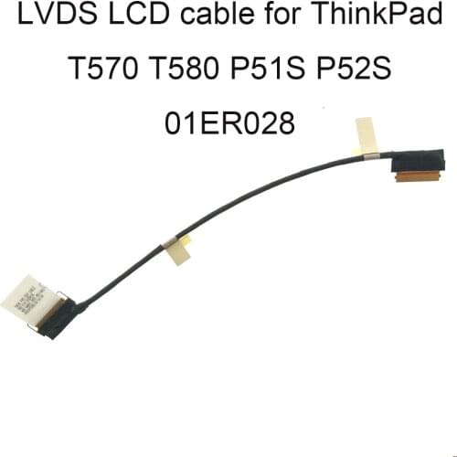Connectors T580 LCD LVDS FHD Video Cable For lenovo ThinkPad T550 W550S P51S P52S T570 1920 1080 TACHI 01ER028 450.0AB01.0001