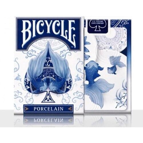 Bicycle Porcelain Playing Cards Chinaware Deck USPCC Collectible Poker Magic Cards Games Magic Tricks Props for Magician