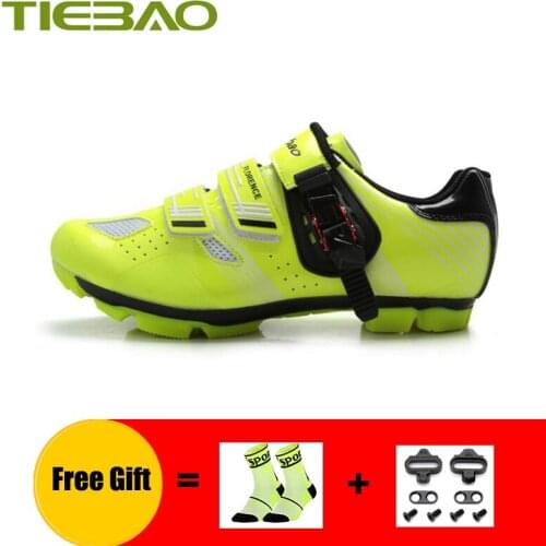 TIEBAO Cycling Shoes Mtb Cleats Men Sapatilha Ciclismo Self-locking Breathable Women Outdoor Superstar Sneakers Mountain Bike