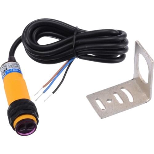 1pc Adjustable Infrared Proximity Switch Mayitr Photoelectric Sensor Switch NPN 3-wires Normally Open with Bracket 300mA