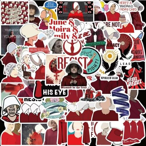 10/50pcs Waterproof The Handmaids Tale Classic TV Show Stickers for Skateboard Guitar Luggage Aesthetic DIY Decals Children Toy