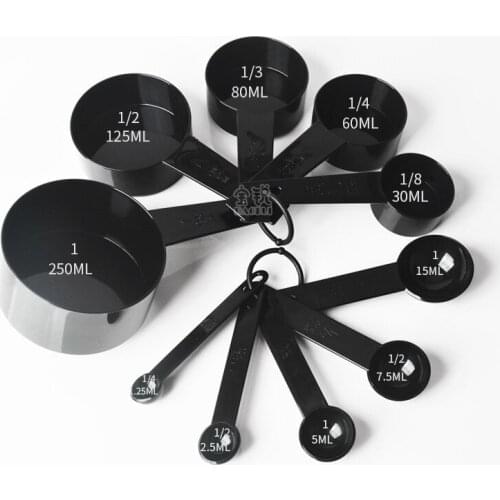 10pcs Measuring Spoons Cups Teaspoon Coffee Sugar Scoop Cake Baking Plastic gram flour spoon scale spoon measuring spoon cooking