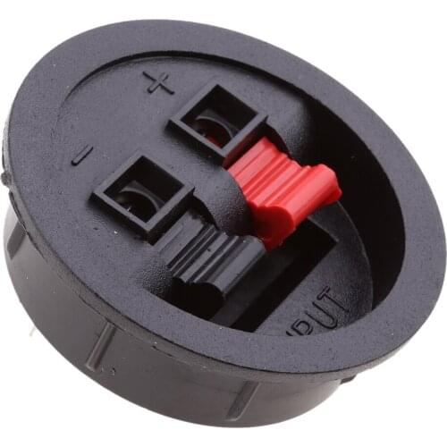 4pcs Push-Type Speaker Terminals Speaker Terminal Connector Round