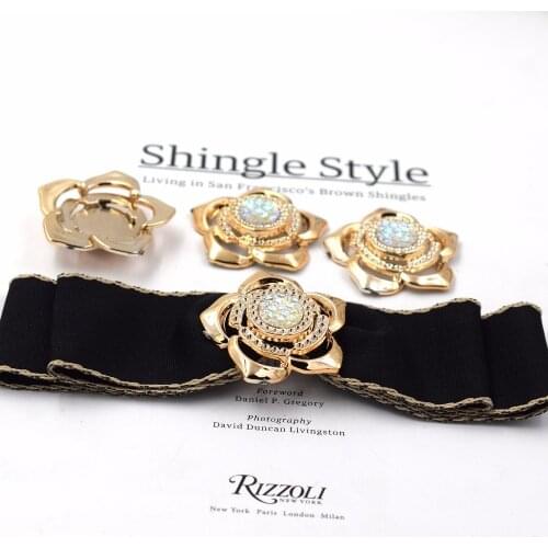 40mm,Hole Size:5mm,15pcs uv plated rose gold no fade ribbon buckles acessories Invitation Ribbon Slider Headband Hair Clip DIY