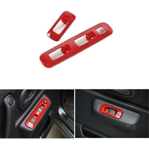 ABS Car Interior Window Lift Switch Button Decoration Cover Trim Frame Panel for Suzuki Jimny 2007-2017 Car Styling