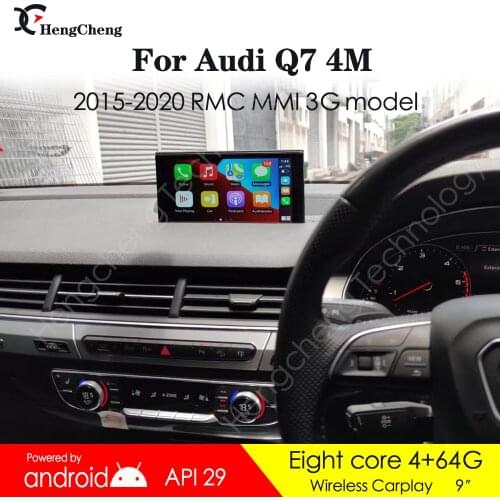 Android 10 4+64G for Audi Q7 4M 2015-2020 model car multimedia player MMI 3G RMC GPS navigation Carplay Keep original car CD