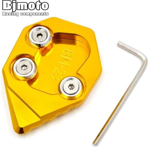 BJMOTO Motorcycle Part S 1000 RR Kickstand Sidestand Enlarger Pad For BMW S1000RR 2015 -2016 Side Stand Extension Plate