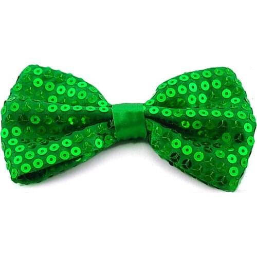 Big Sequin 7*12cm Bow tie for Men women Unisex Tuxedo Dress Party tie Butterfly Knot Tie Gift Tuxedo Cravat Neckwear 14 Colors