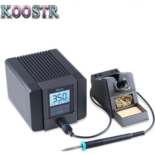 QUICK TS1200A Best Quality lead-free soldering station electric iron 120W anti-static soldering 8 second fast heating Welding