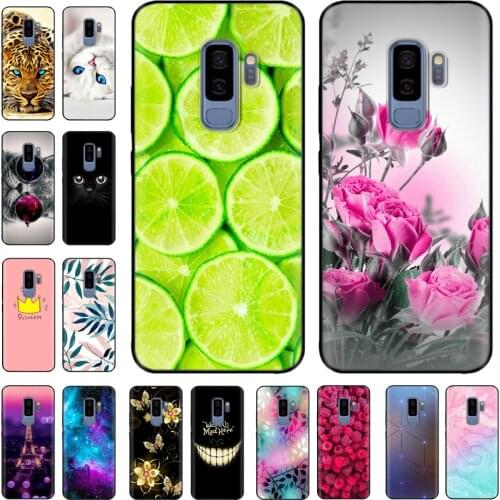For Samsung Galaxy S9 Case Mobile Phone TPU Silicone Protective Cover for Samsung S9 Plus S9+ S 9 Back Cover Paintted Bumper