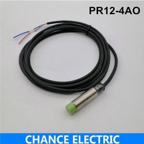 Inductive M12 4mm distance proximity switch autonics PR series 220V AC NO sensor free shipping (PR12-4AO)