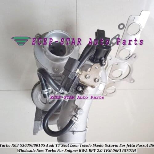 K03 53039880105 53039880086 06F145701B 06F145701C 06F145701F 06F145701H 06F145701D 06F145701E 06F145701G 06F145701H VW Eos Jetta
