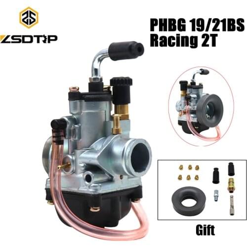 ZSDTRP For Dellorto PHBG 19BS/21BS Racing 2T Carburettor 19mm 21mm PHBG Carburetor Carbs For YQ50 Area 51 Ark 50 LC For YAMAHA