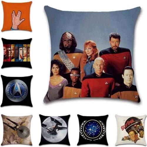 Classic movie poster printed star ship Cushion Cover decorative Home sofa chair car seat friend kids bedroom gift pillowcase