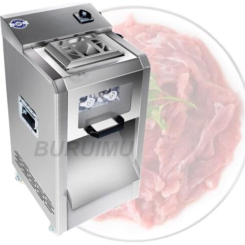 Commercial Electric Meat Cutter Pure Copper Motor Fast Slicer Automatic Vegetable Cutter Stainless Steel Meat Grinder