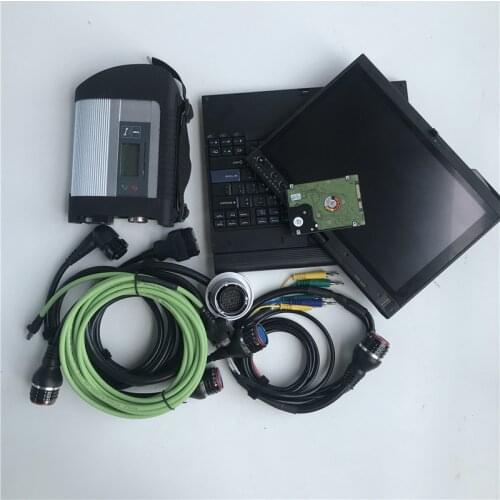 Mb star c4 sd connect compact vehicle diagnostic tool + software hdd 320gb installed well in x200t laptop ready to use windows 7