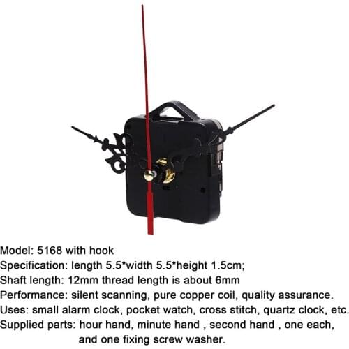 1Set Quartz Clock repair Movement +Hands For DIY Silent Large Wall Clock repair Clock Mechanism Parts high quality