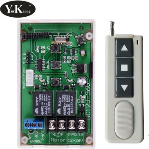 Motor Controller DC12V-DC36V Motor Wireless Remote Control Switch System UP*Down*Stop Motor Forwards Reverse controller Limit