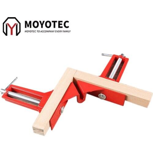 MOYOTEC Multifunction 4inch 90 Degree Right Clip Picture Frame Corner Clamp 100mm Clamps Corner Hold Woodworking Hand Tools