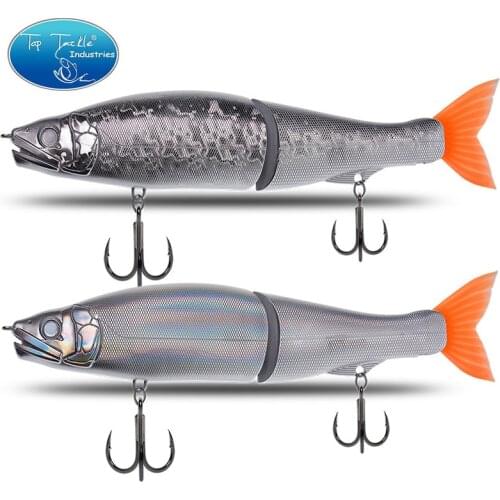 Unpainted swimbait DIY fishing lure Laser paper jointed bait slow sinking floating 303mm Topwater Section Swimbait Bass