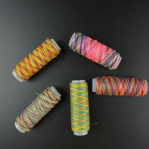 5Pcs Rainbow Color Sewing Thread Hand Quilting Embroidery Sewing Thread For Home DIY Sewing Accessories Supplies