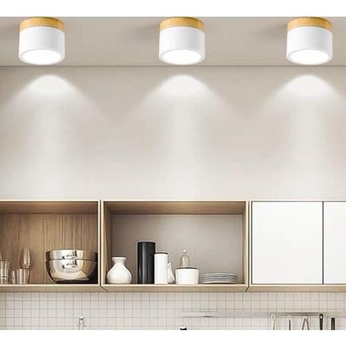 Nordic LED Ceiling Lamp Downlight Dimmable 5/7/9/12/15W LED Surface Mounted Spot Light Foyer Living Room Bedroom Corridor Decor