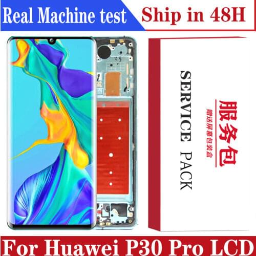 Original OLED6.47" Display with frame Replacement for Huawei P30 Pro LCD Touch Screen Digitizer Assembly VOG-L29 VOG-L09 VOG-L04