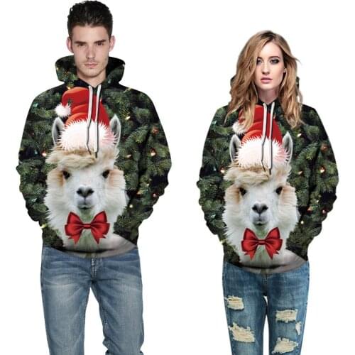 PLstar Cosmos Christmas modis Fashion brand hoodies Men women Pullovers Animal Print Cute cat 3d Sweatshirts hoody Tracksuits -5