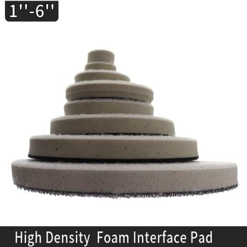 1" to 6" Diameter High Density Foam Interface Pad Hook & Loop Sander Backing Pad Polishing Pad Power Tools Parts(Pack of 5)