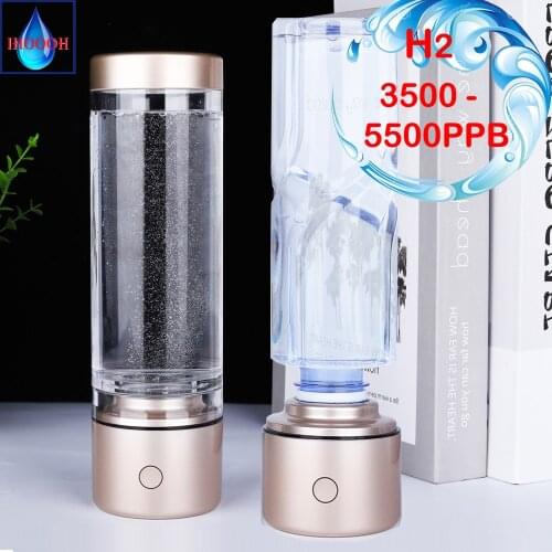 Portable Minimal Nano High Hydrogen Water Generator Bottle/Cup Quantum Pure H2 Gas Ventilator Alkaline ORP Electrolysis Ionizer