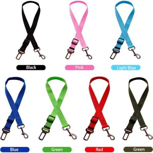 Pet Car Seat Dog SeatBelt Safety Harness Restraint Adjustable Leash Travel Clip Cat Dog Car Seat Belt for All Cars Dog Seat Belt