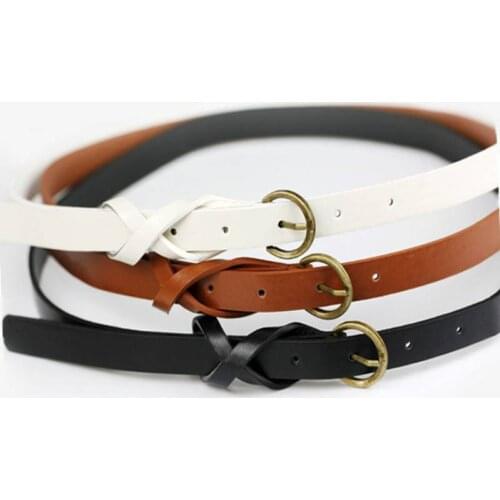 Leather New Round Buckle Womens Belt Wild Skirt Denim Pants belt Explosive accessories belt feminino cinturones