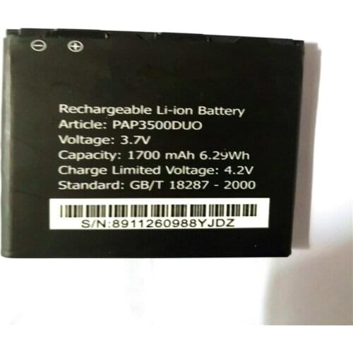 Replacement Li-ion cell Phone Battery For Prestigio PAP3500 Multiphone PAP 3500 DUO PAP3500DUO with phone stander