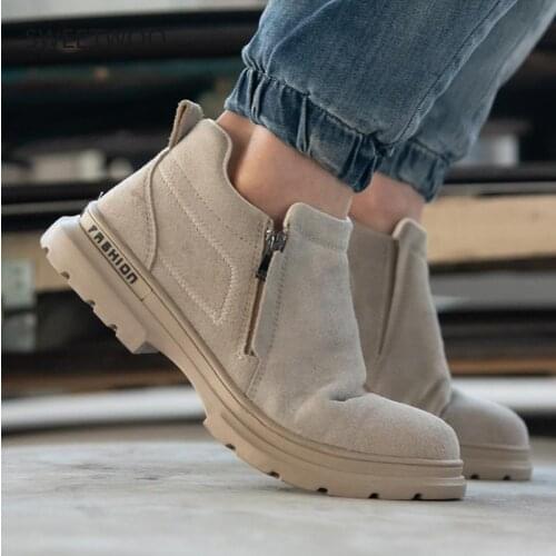 Safety shoes mens casual mens anti-smashing and anti-piercing work shoes