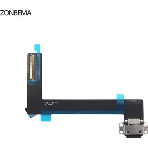 ZONBEMA 5pcs/lot Charger Charging Port Dock USB Connector Flex Cable Ribbon For iPad Air 2 For iPad 6 replacement parts