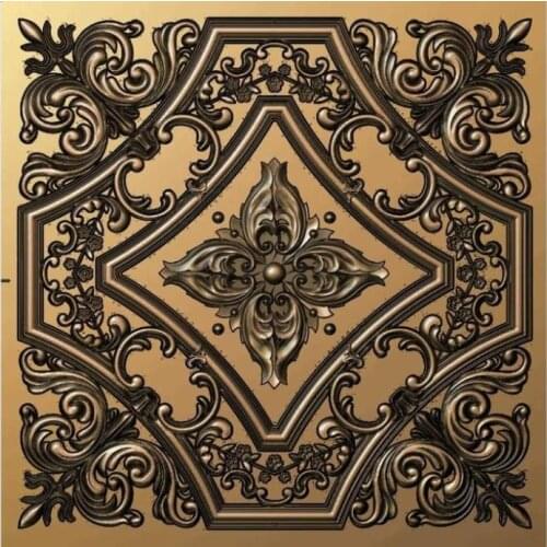 3d model relief for cnc in STL file format rosette_38